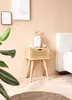 FineBuy Nachtkonsole Mango Massivholz Rattan Schublade – Produktbild-Vorschau 2