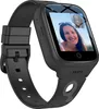 A black smartwatch with a sport band is shown against a white background. The watch screen displays a video call between two people. Náhľad obrázku produktu
