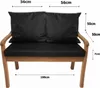 Coussins pour banc de jardin, Siège 100x50x7 + dossier 2x Voir les images du produit 3