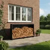 Étagère à bois Relaxdays avec couvercle, pour bûches à Voir les images du produit 2