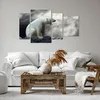 Bild auf Leinwand - Leinwandbild - Bär Tiere Wasser Eis - Produktbild-Vorschau 6