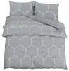 vidaXL Bettwäsche-Set Grau 200x220 cm Baumwolle Produktbild-Vorschau 1