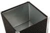 Rattan-Pflanzkübel mit Alubeschlägen 46 x 46 x 46 cm : Produktbild-Vorschau 2