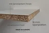 Close-up of a material sample, likely for furniture or construction, showing its layered structure and finish. Náhľad obrázku produktu