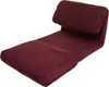 A burgundy fabric chaise lounge or floor chair is shown against a white background. Podgląd zdjęcia produktu