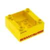 1x Lego Duplo Führerhaus 4x4 gelb Typ 2 bedruckt rot Produktbild-Vorschau 1