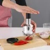 Ruční lis na česnek s nerezovými čepelemi, ruční drtič Náhled obrázku produktu 5