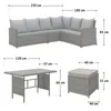 SVITA Monroe Garten-Lounge Set Polyrattan Lounge-Möbel Produktbild-Vorschau 10
