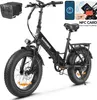 LED Fat Tire E-Bike faltbares Elektrofahrrad, Produktbild-Vorschau 2