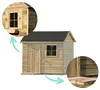 4iQ Holz-Spielhaus Witek für Kinder Gartenhaus aus Holz, Produktbild-Vorschau 6