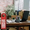 Nicht stören, Homeoffice oder Komm rein Türhänger in Produktbild-Vorschau 3