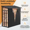 Siatka do przechowywania drewna opałowego, z dachem ze Podgląd zdjęcia produktu 6