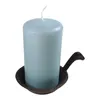 Mini Pfanne Kerzenständer mit 5cm Standfläche - rustikale Produktbild-Vorschau 3