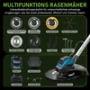 1200W Akku Rasentrimmer mit 2×4,0Ah Akku 100-140cm Teleskop Produktbild-Vorschau 5