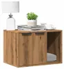 vidaXL Lettiera per gatti Artisan oak 60x40x40 cm Materiale Anteprima dell’immagine prodotto 1