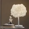 Nachttischlampen, Blumen-Tischlampe, Weiße Petalen Produktbild-Vorschau 2