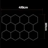 MasterLED Hexagon LED Deckenleuchte 460W 419x301cm Kaltweiß Produktbild-Vorschau 2