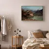 Italienischer Leinwand Leinwandbild - Chillon Castle 60x40 Produktbild-Vorschau 5