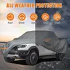 Vodotesný, univerzálny kryt na auto, sivý, vhodný pre Náhľad obrázku produktu 5