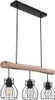 Hängeleuchte, Käfig Design, Holz, L 60 cm Produktbild-Vorschau 1