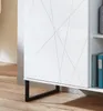 trendteam Wohnen Vitrine/Highboard mit 3D-Optik Weiß Produktbild-Vorschau 4