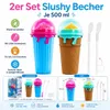 lushy Becher 2er Set je 500 ml – wiederverwendbare Slush Produktbild-Vorschau 2
