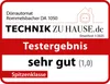 A marketing image showing a test result badge for a Rommelsbacher dehydrator. Anteprima dell’immagine prodotto