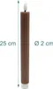 Candele a bastoncino LED Relaxdays, set da 6, A x P: 25 x 2 Anteprima dell’immagine prodotto 4