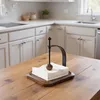 Elegante, quadratische Serviettenbox (Walnussholz) mit Produktbild-Vorschau 5