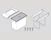 Hailo Corbeille 3650241 SingleBox 24 litres encastrable Voir les images du produit 5