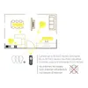FUEVA-A Aufbauleuchte - H3 x Ø30 cm - weiß - 20W inkl. - Produktbild-Vorschau 6