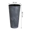 doniczka wysoka Effect Tubus + wkład  Antracyt 38cm | Podgląd zdjęcia produktu 2