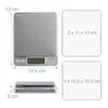 Relaxdays 4052025462291, Strieborná, 3 kg, 0,1 g, ct, dwt, Náhľad obrázku produktu 4