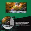Küchenuhr Bürouhr Leinwand Uhr 60x30 Gemälde Abstrakte Wald Produktbild-Vorschau 5