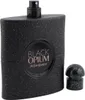 Sprühbereiter Flakon des Black Opium Extreme Parfums von YSL mit offenem schwarzen Glitzerdeckel neben dem eleganten Glasflakon. Náhled obrázku produktu