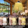 LED Solarlampe Außen Solar Pendelleuchte IP65 Wasserdichte Produktbild-Vorschau 6