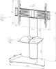 VCM TV Standfuß mit Zwischenboden 32-70 Zoll | VESA max. Produktbild-Vorschau 6