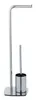WENKO Stand WC-Garnitur Iria aus silberfarbenem Metall 23 x Produktbild-Vorschau 5