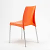 A single orange chair with silver legs on a white background. Anteprima dell’immagine prodotto