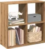 vidaXL Libreria divisoria in rovere Artisan 69,5x29x69,5 cm Anteprima dell’immagine prodotto 2