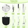 Reisebesteck Camping Besteck, 13-Teilig Edelstahl Outdoor Produktbild-Vorschau 4