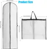 2 Stück Kleidersäcke Lang 180 x 60 cm Kleidersack mit Produktbild-Vorschau 2