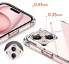 Close-up shots of a clear phone case highlighting its camera protection and slim profile. Produktbild-Vorschau