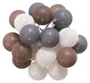 Lichterkette AMICI mit 20 Kugeln in weiß/grau/braun, Produktbild-Vorschau 1