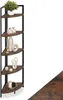 A corner shelf unit with decorative items on it, set against a white background. Náhled obrázku produktu
