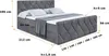 ALTDECOR Boxspringbett mit Fußteil, H4 Matratze und Topper Produktbild-Vorschau 6