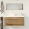 vidaXL Mobile lavabo rovere Artisan 100x38,5x48 cm Anteprima dell’immagine prodotto 3