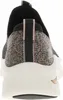 The back view of a black and rose gold Skechers sneaker. Náhled obrázku produktu