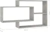 A wall shelf unit with a modern, abstract design. Produktbild-Vorschau
