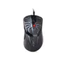 A black computer mouse with a spiderweb design and a red button, isolated on a white background. Anteprima dell’immagine prodotto